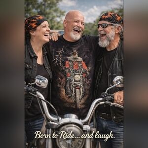 🔥Unique The Mountain Harley rider tee size Medium